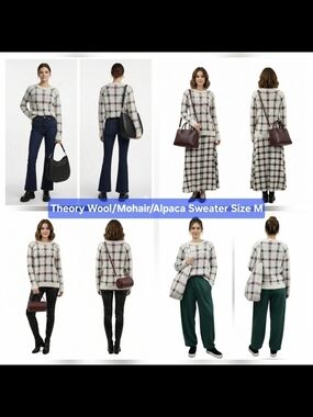 Theory Wool/Mohair/Alpaca Sweater Size M